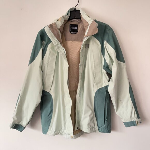 The North Face Size S Mountain Light Gore Tex Shell Jacket Green Waterproof - Picture 8 of 11